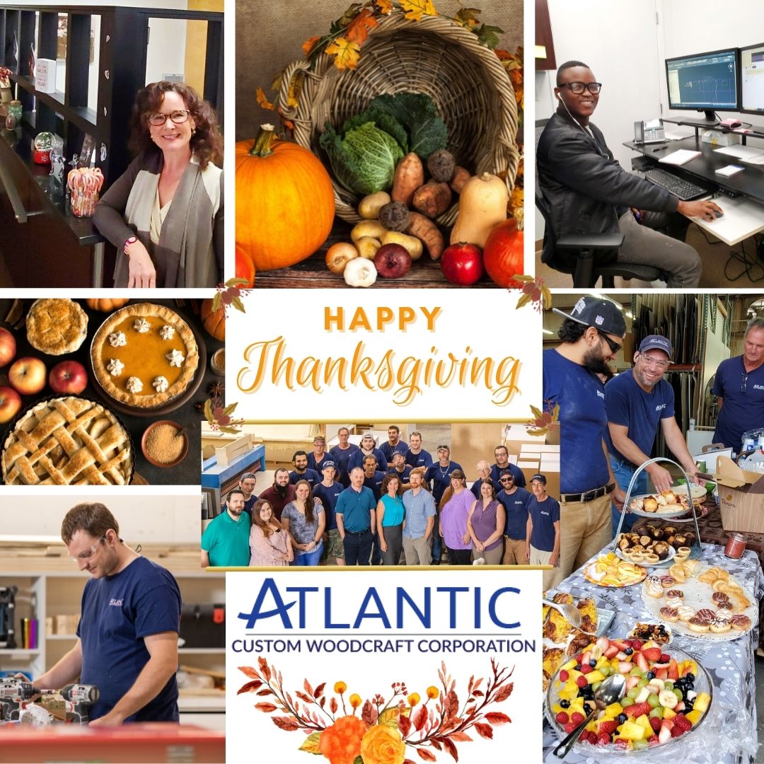 Happy Thanksgiving! American Custom Woodcraft blog post main photo.